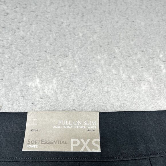 Soft Surroundings Black Pull-On Slim Fit Comfort Stretch Ankle Pants Women’s PXS - Picture 9 of 12